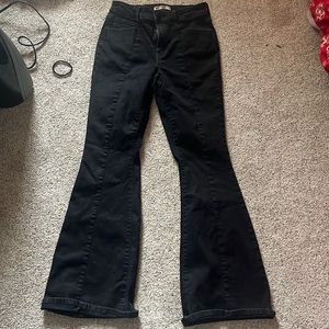 SO Black Bellbottom Stretchy Jean